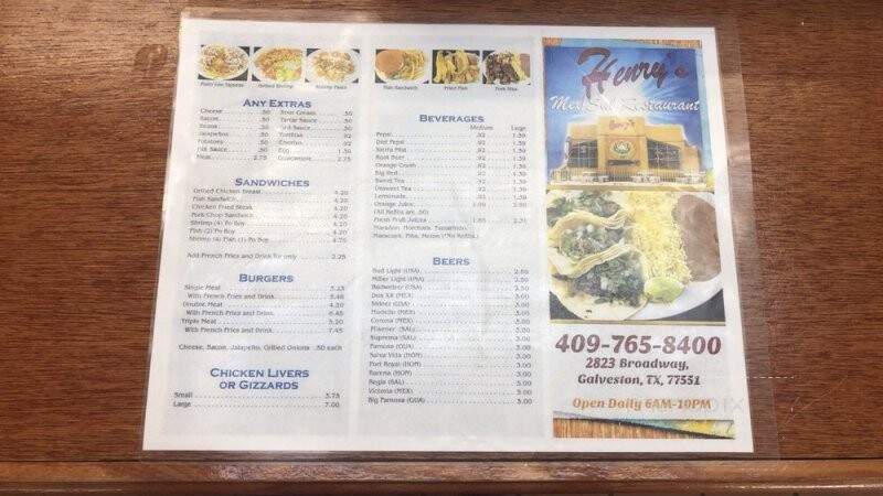 Henry's Mexican Restaurant - Galveston, TX