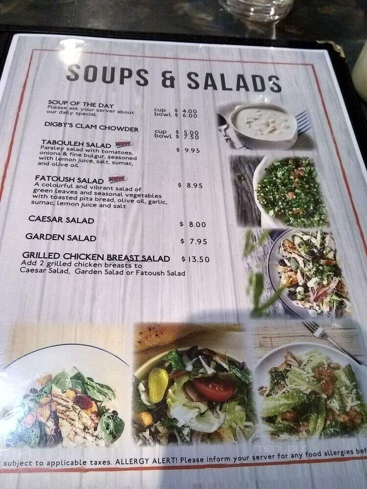 Digby's Restaurant - Kanata, ON menu_pic