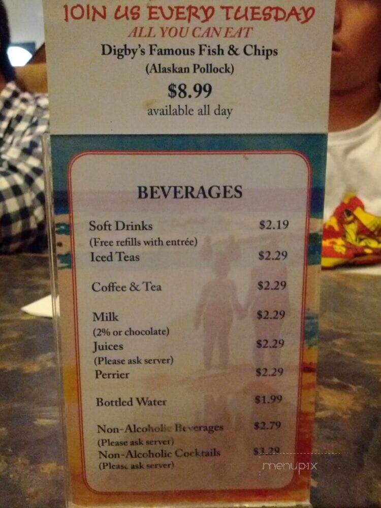 Digby's Restaurant - Kanata, ON menu_pic