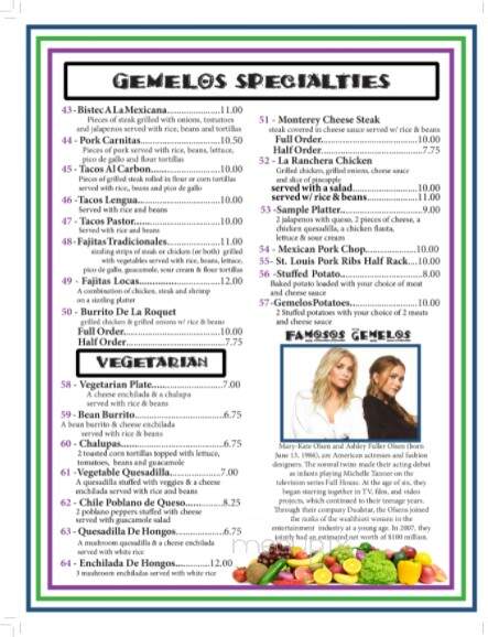 Las Fajitas-Mexican Grill - Ravenswood, WV menu_pic