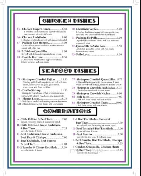 Las Fajitas-Mexican Grill - Ravenswood, WV menu_pic