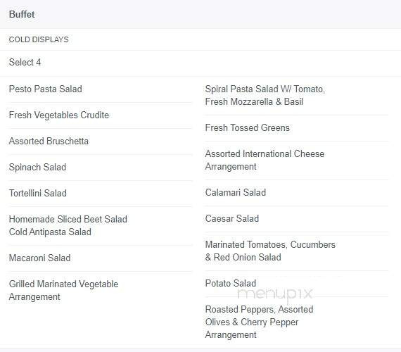 Galloping Hill Caterers - Union, NJ menu_pic
