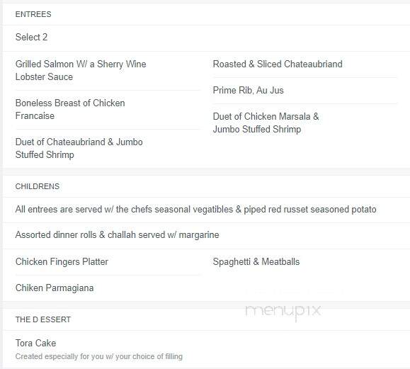 Galloping Hill Caterers - Union, NJ menu_pic