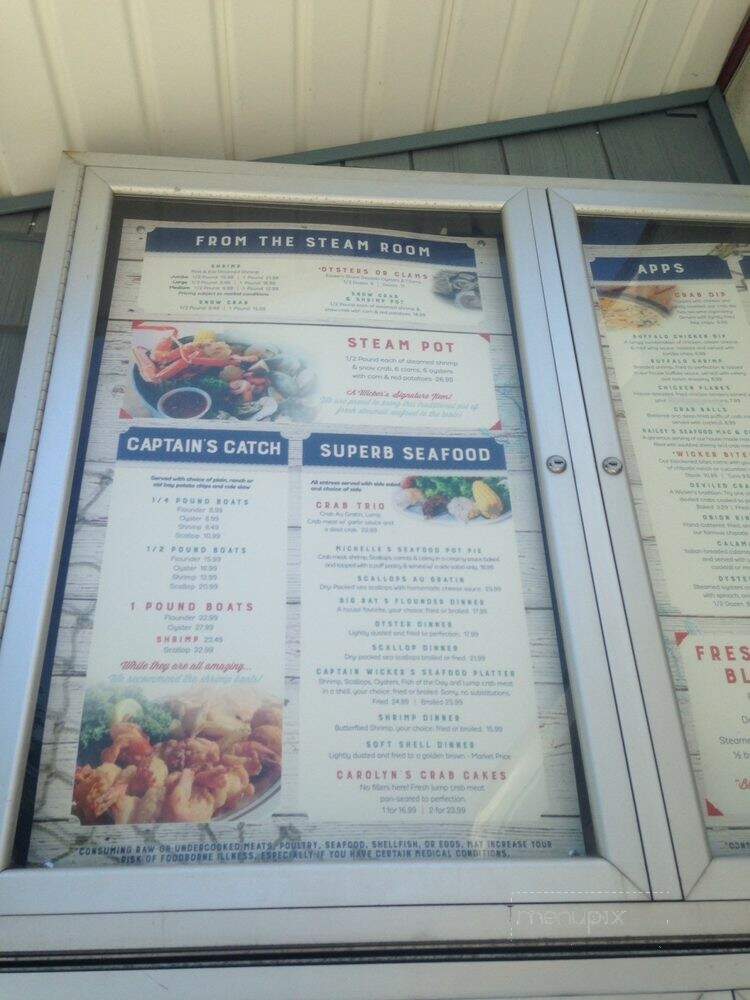 Wicker's Crab Pot Seafood - Chesapeake, VA menu_pic