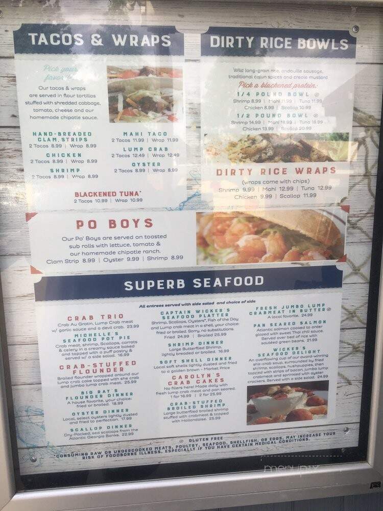 Wicker's Crab Pot Seafood - Chesapeake, VA menu_pic