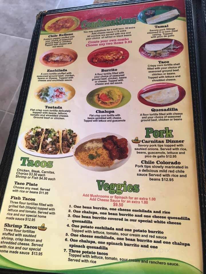 Margaret Mexican Restaurant - Odenville, AL menu_pic