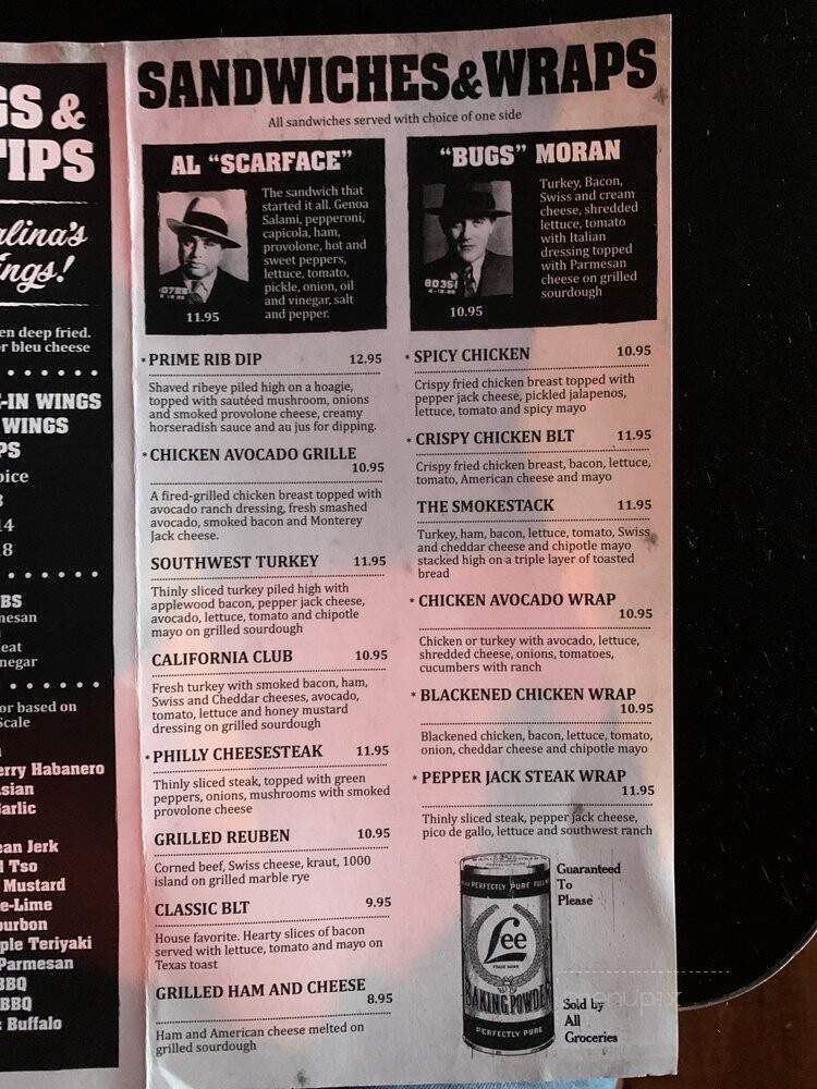 Speakeasy - Salina, KS menu_pic