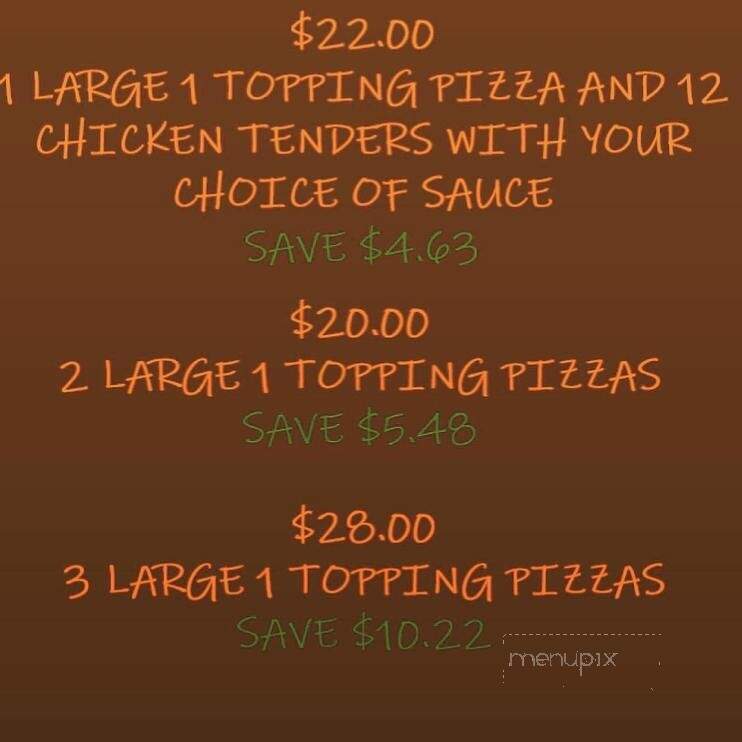 Joey's Italian Grill - Chardon, OH menu_pic