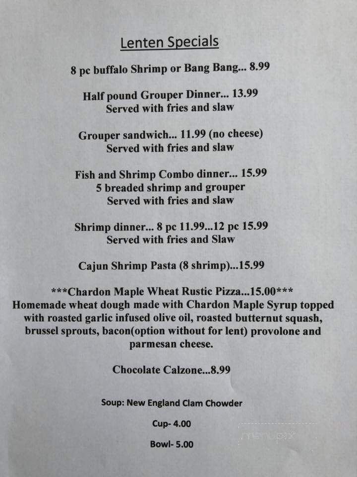 Joey's Italian Grill - Chardon, OH menu_pic