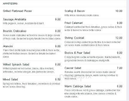 Luna Bella - Lake Hamilton, AR menu_pic
