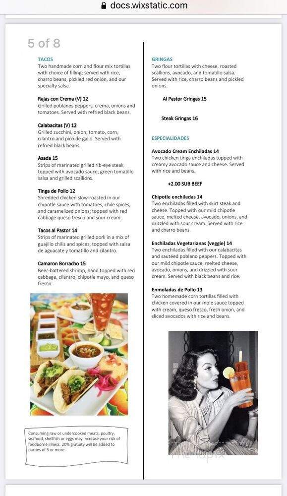 Gabrielas South Austin - Austin, TX menu_pic
