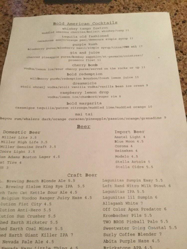 Bold American Fare - Algonquin, IL menu_pic