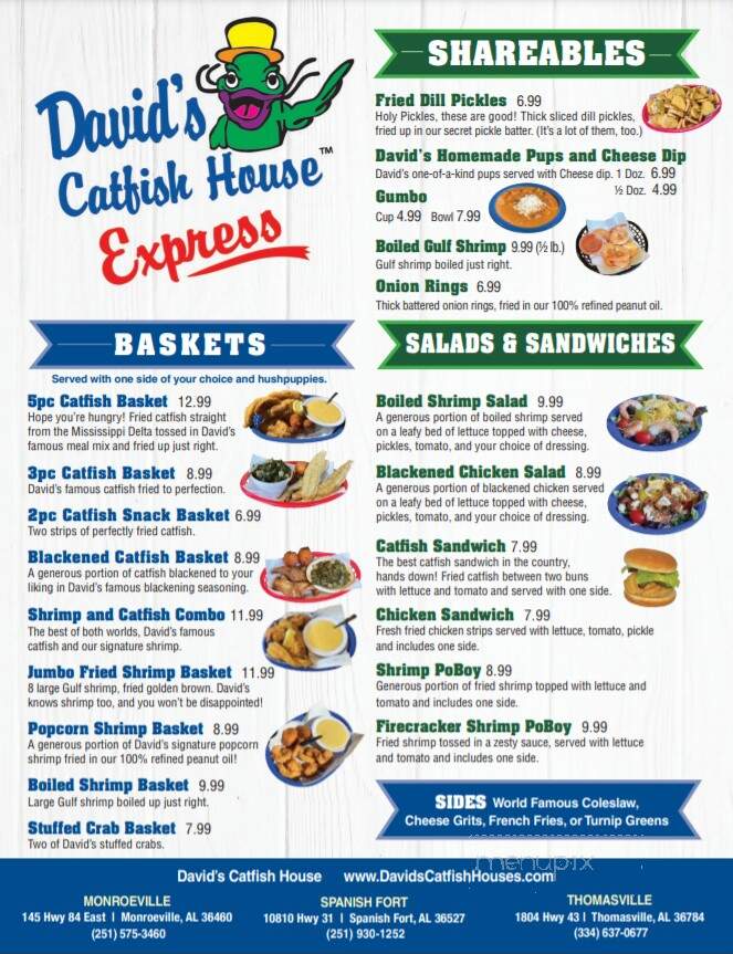 David's Catfish House Express - Daphne, AL menu_pic