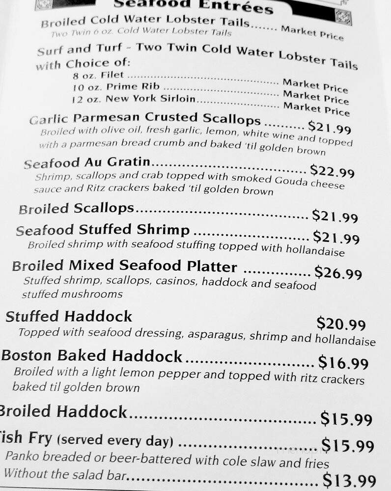 Hawley Lumber Yard Restaurant - Perry, NY menu_pic