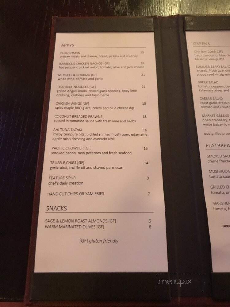 The Snug Pub - Victoria, BC menu_pic