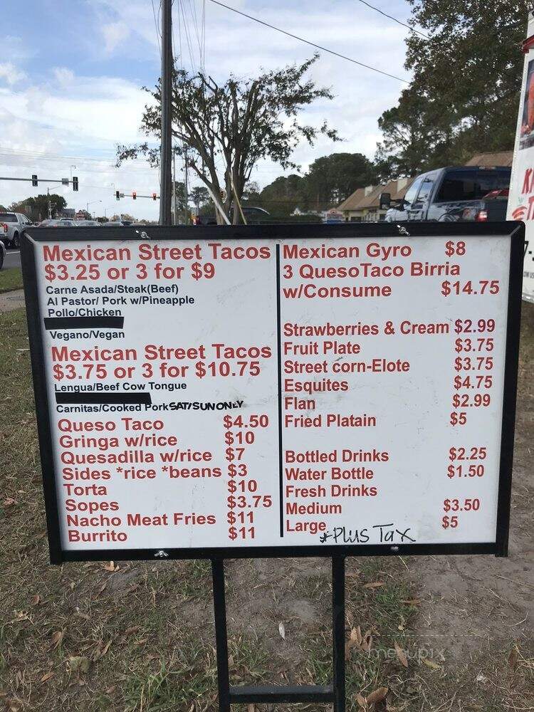 Krazy Trompos - Virginia Beach, VA menu_pic