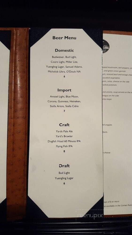 The Grille at the Reserve - Philadelphia, PA menu_pic