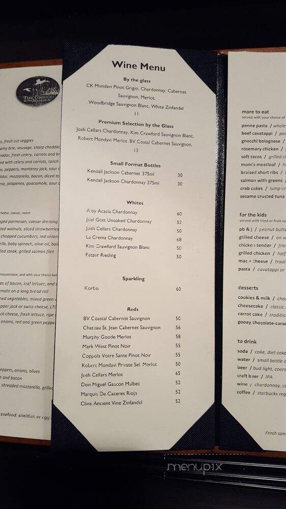 The Grille at the Reserve - Philadelphia, PA menu_pic