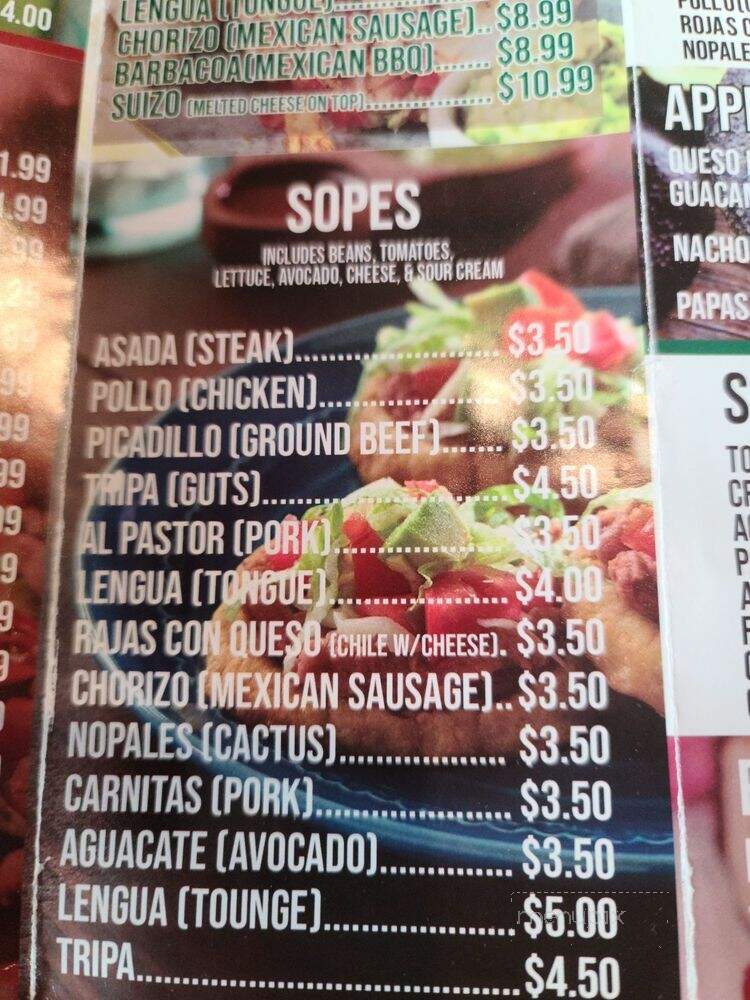 Taqueria Las Mulas - Keller, TX menu_pic