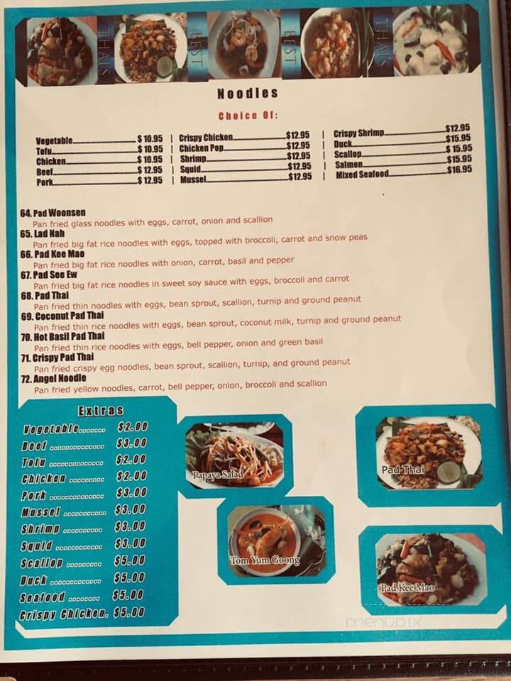 Thai's Best - Narragansett, RI menu_pic