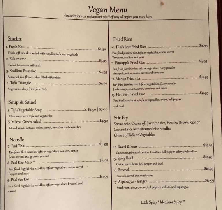 Thai's Best - Narragansett, RI menu_pic