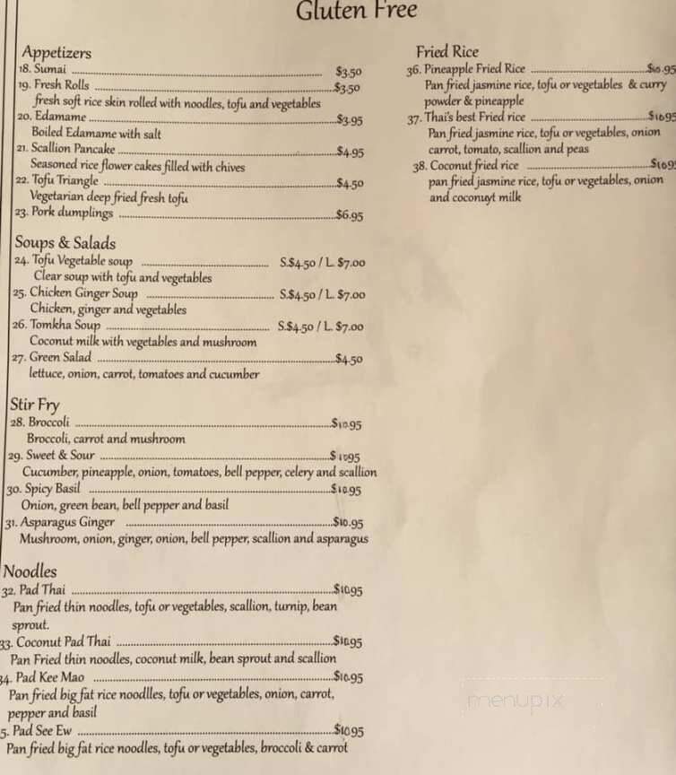 Thai's Best - Narragansett, RI menu_pic