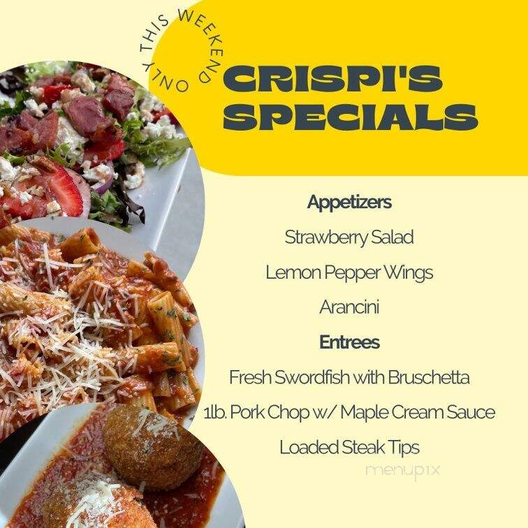 Crispi's Italian Cuisine - Bridgewater, MA menu_pic
