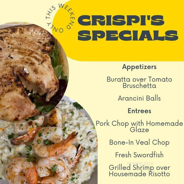 Crispi's Italian Cuisine - Bridgewater, MA menu_pic