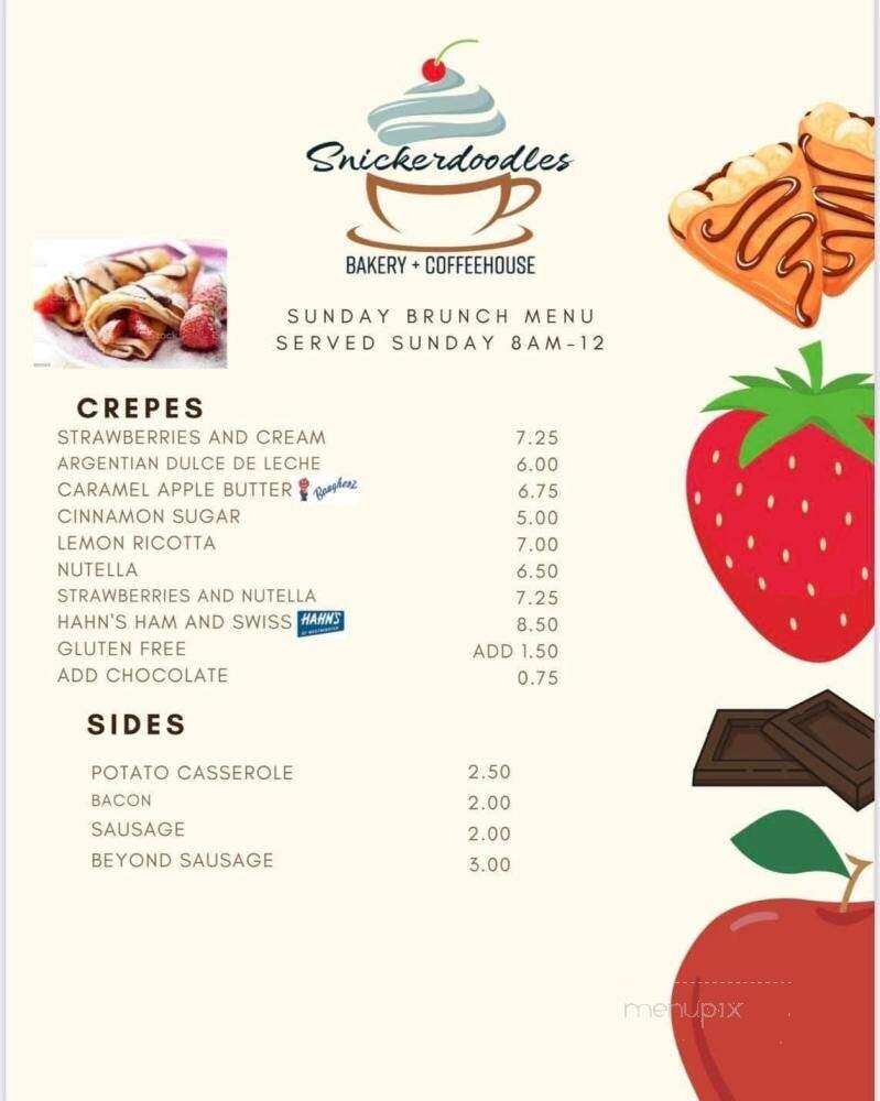 Snickerdoodle - Hampstead, MD menu_pic