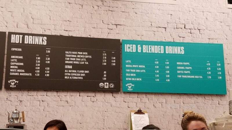 Grumpy Mule - Sacramento, CA menu_pic