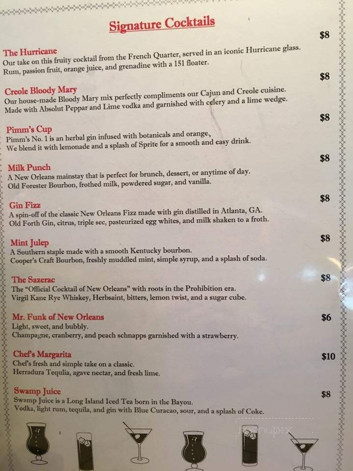 Crabdaddy's Seafood Bar - St Simons Island, GA menu_pic