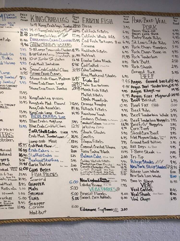 Direct Seafood Outlet - Melbourne, FL menu_pic