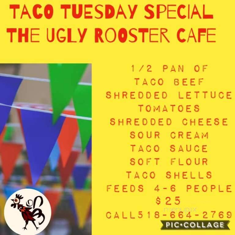 The Ugly Rooster Cafe - Malta, NY menu_pic