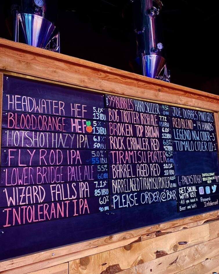 Bridge 99 Brewery - Bend, OR menu_pic