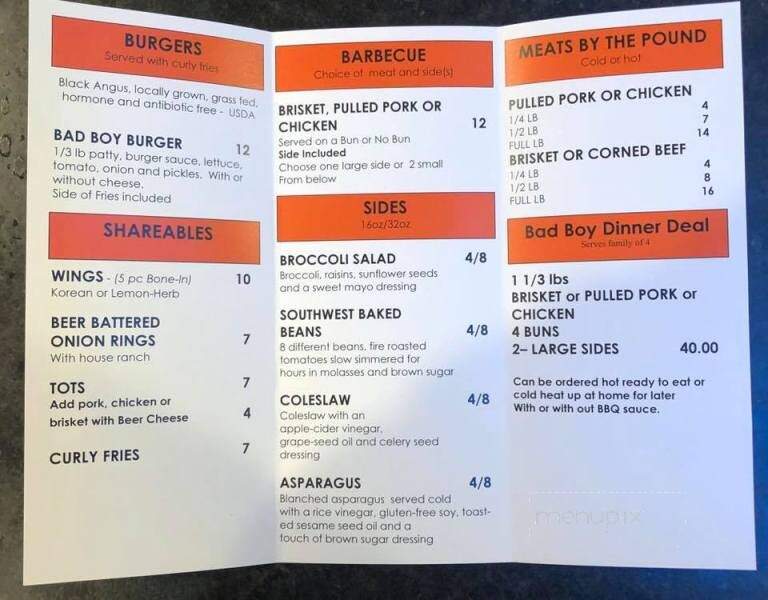Bridge 99 Brewery - Bend, OR menu_pic