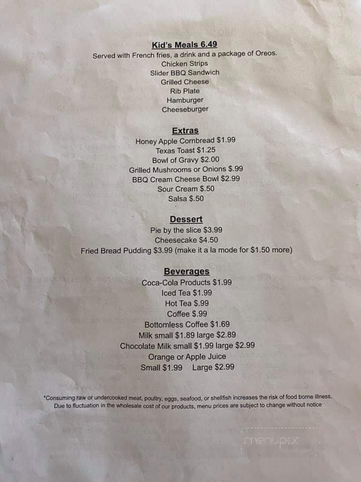 Smokey's BBQ & Catering - Wellsville, KS menu_pic