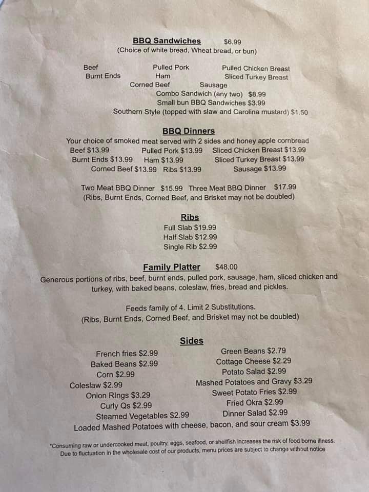 Smokey's BBQ & Catering - Wellsville, KS menu_pic