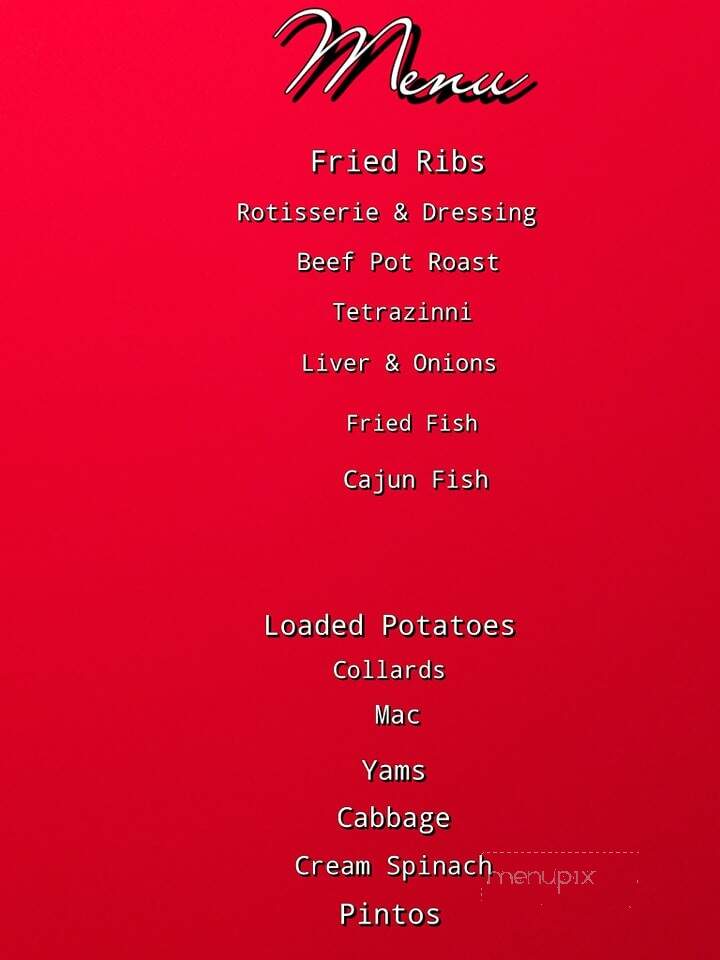 Kendall Karsen's Upscale Soul Food - Dallas, TX menu_pic