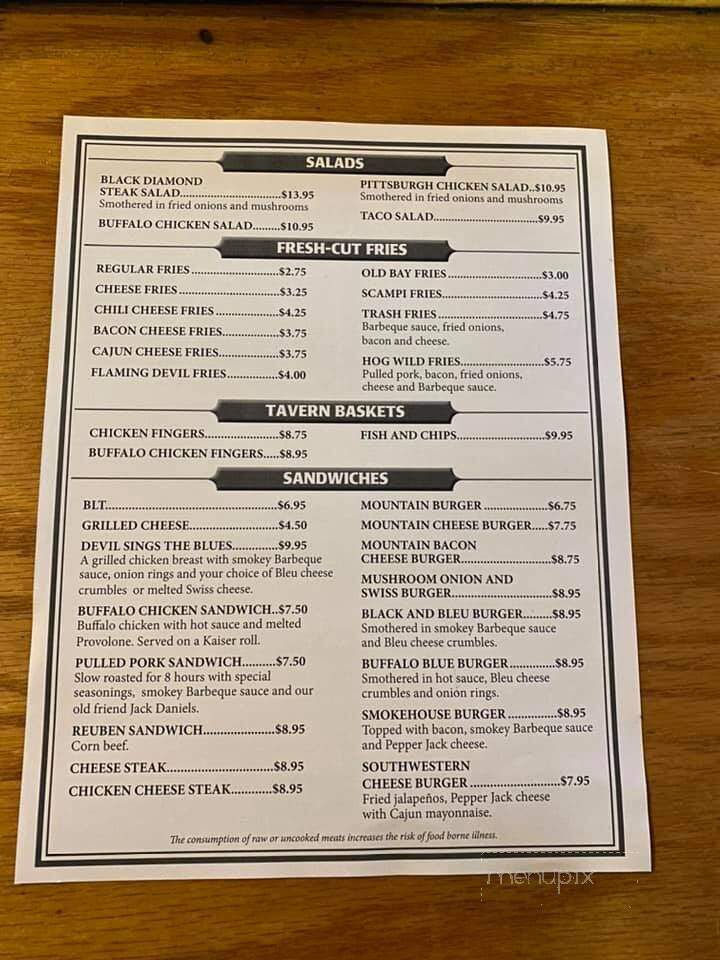 New Mountain Tavern - Montgomery, PA menu_pic