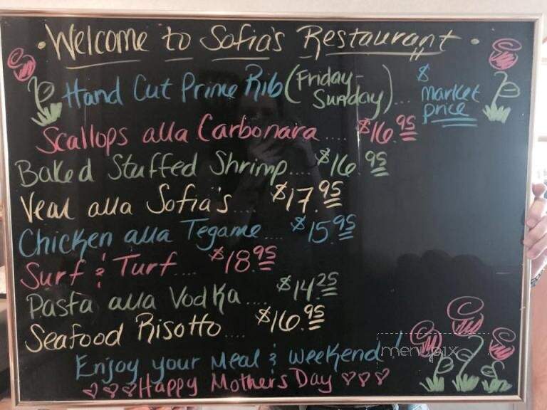 Sofia's Restaurant - East Windsor, CT menu_pic