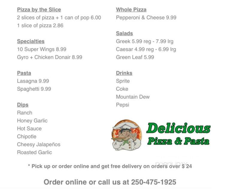 Delicious Pizza & Pasta - Victoria, BC