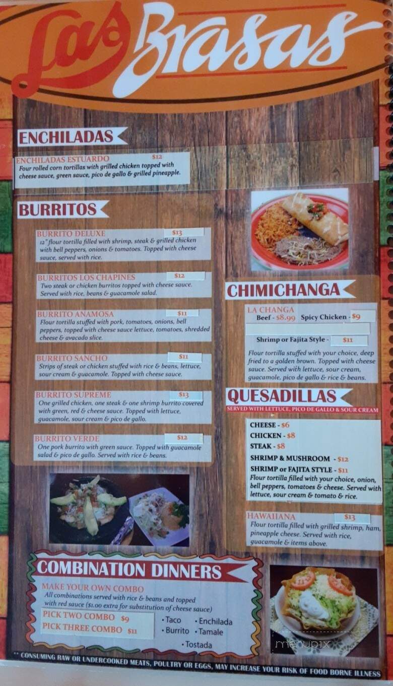 Las Brasas Restaurant - Anamosa, IA menu_pic