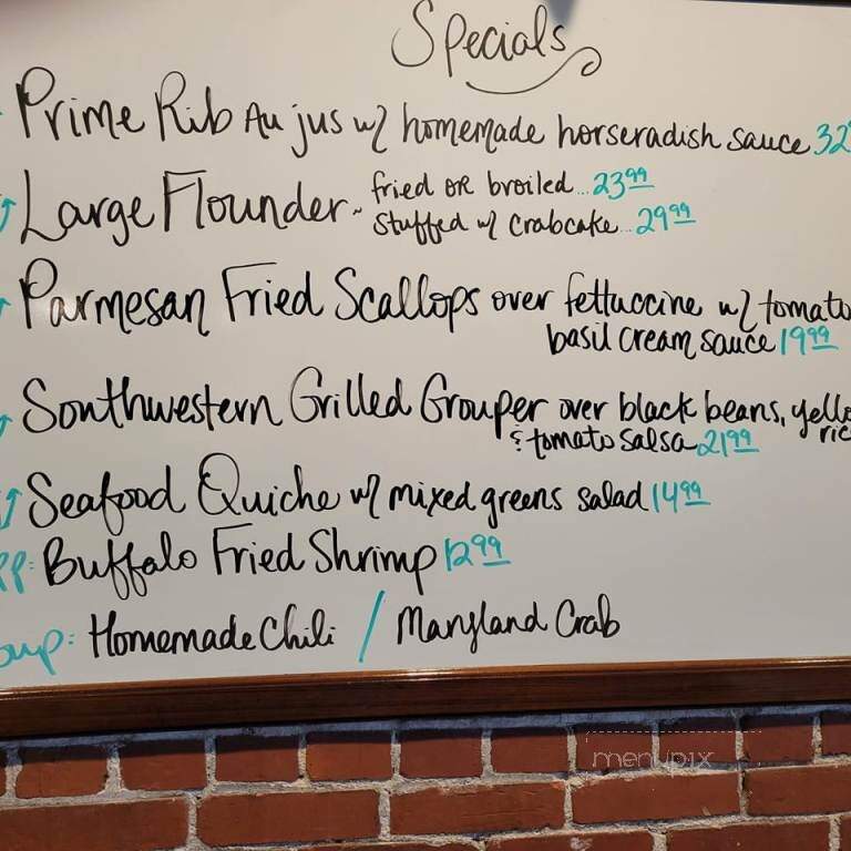 Waterman's Grill - Edenton, NC menu_pic