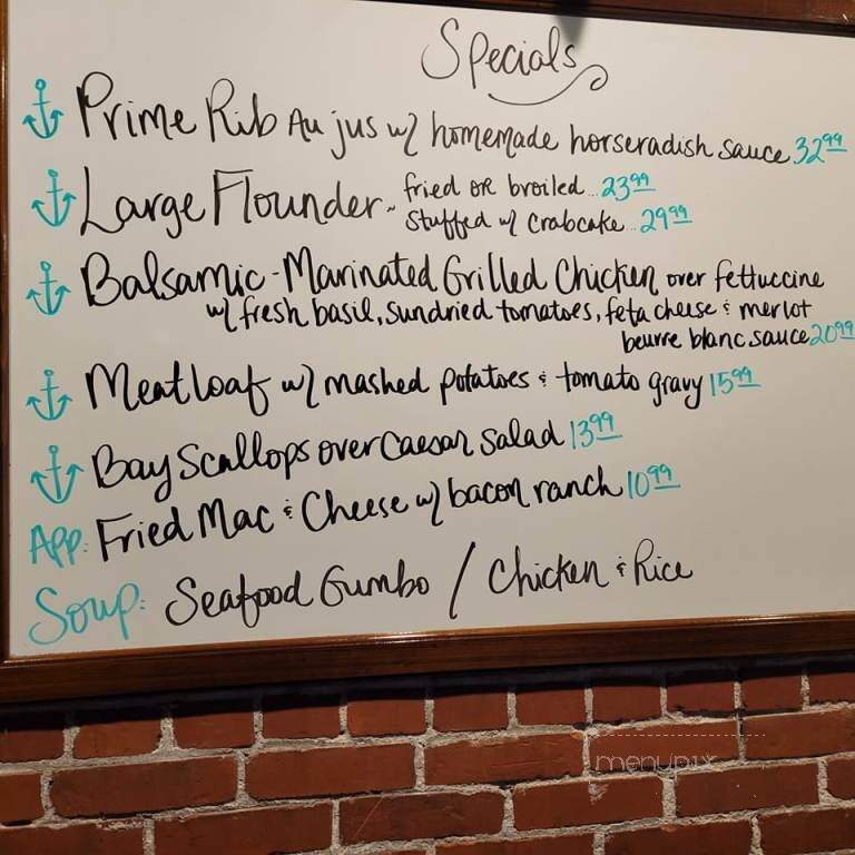 Waterman's Grill - Edenton, NC menu_pic