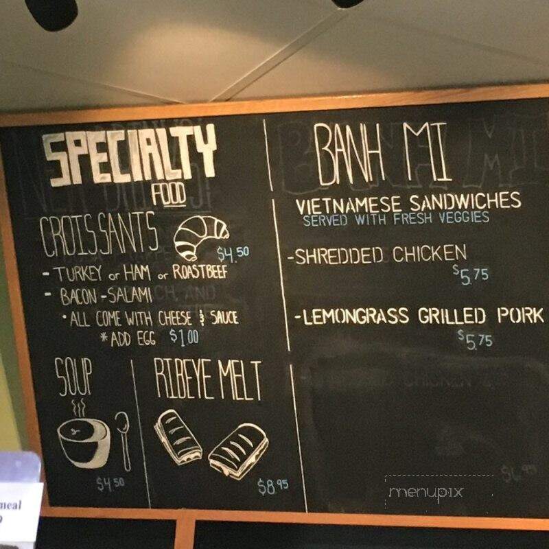 Waterbean Coffee - Huntersville, NC menu_pic