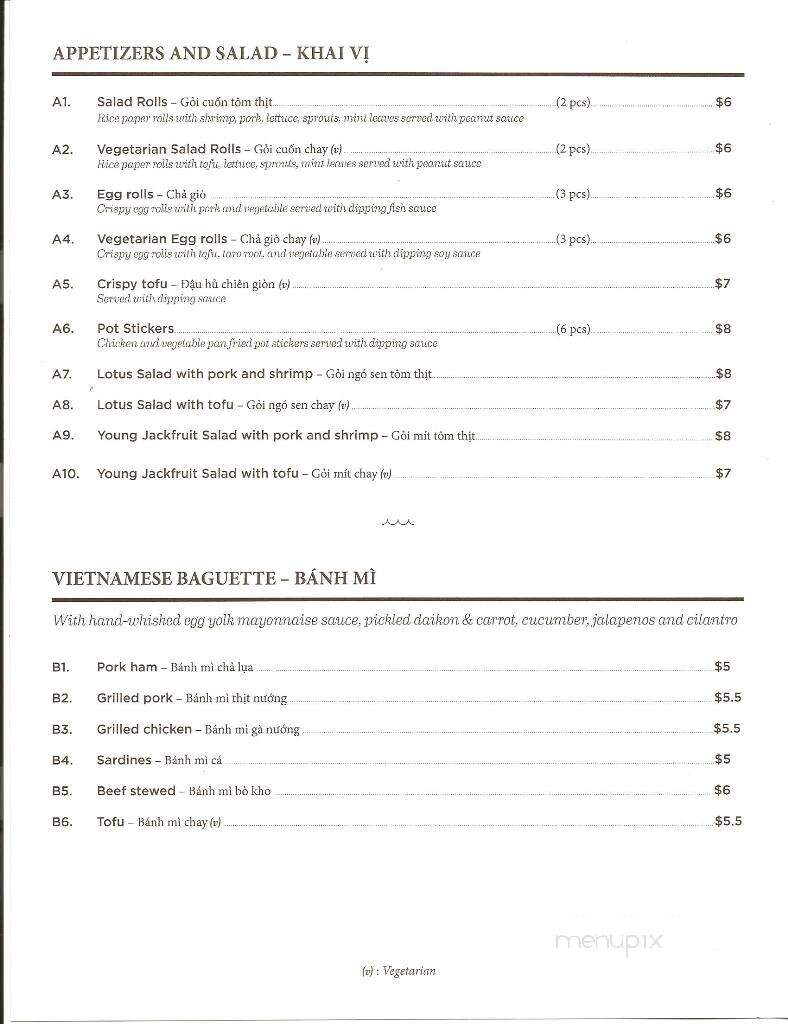 Pho Haven - Vancouver, WA menu_pic