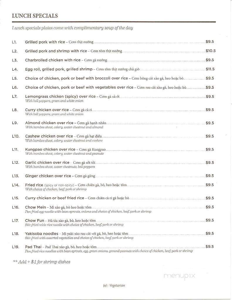 Pho Haven - Vancouver, WA menu_pic