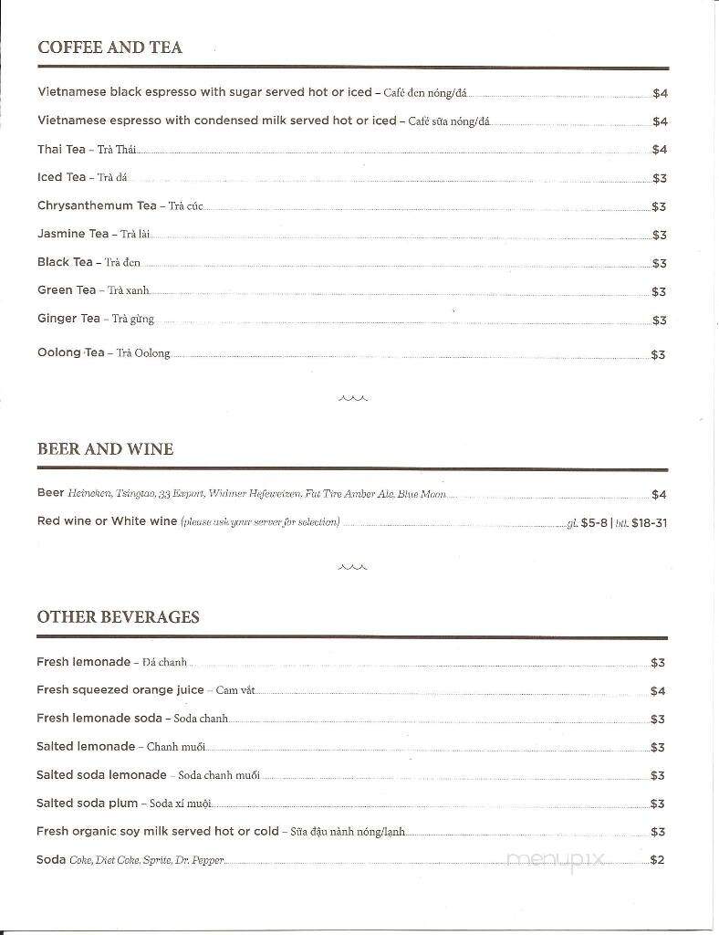 Pho Haven - Vancouver, WA menu_pic