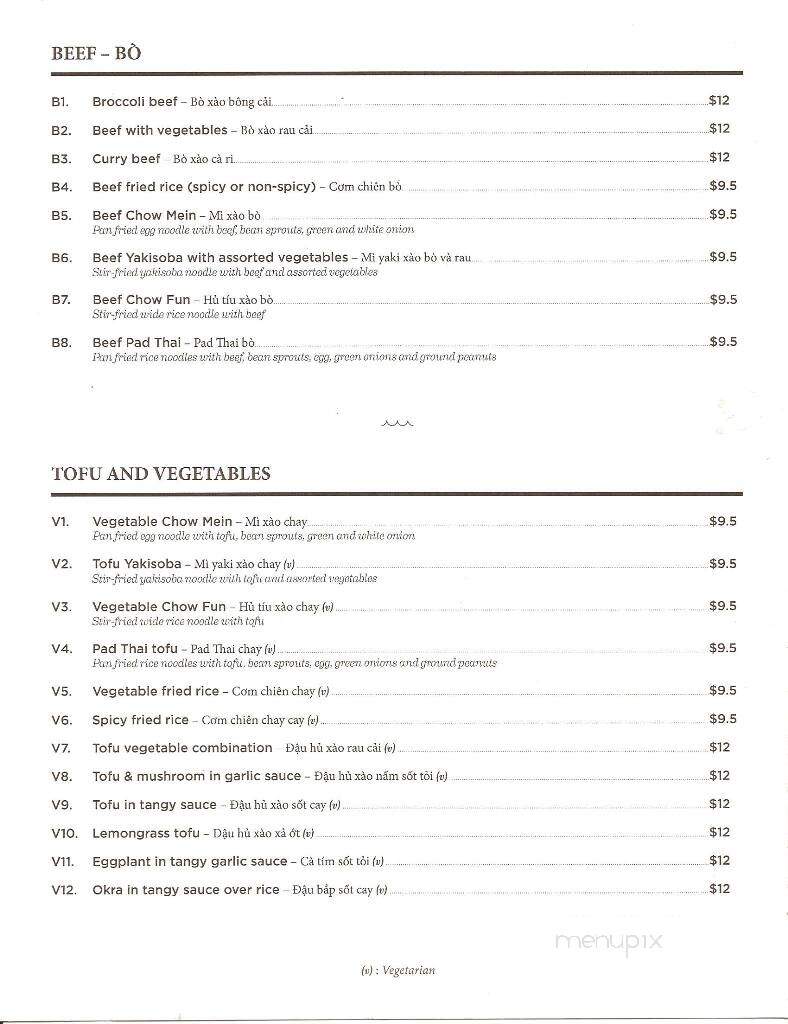 Pho Haven - Vancouver, WA menu_pic