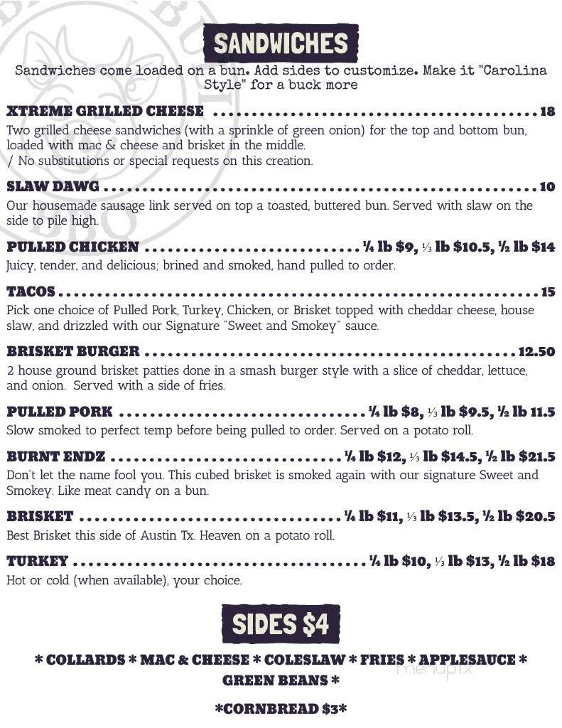 Lil' Bitta Bull BBQ - Cambridge, MD menu_pic